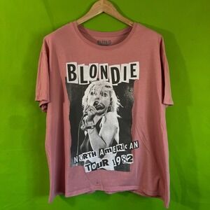 Blondie North American Tour 1982 Womens Graphic T Shirt XXXL Pink